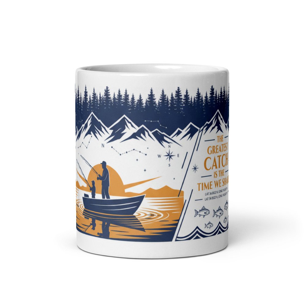 Father's Day Fishing Interactive AR Coffee Mug