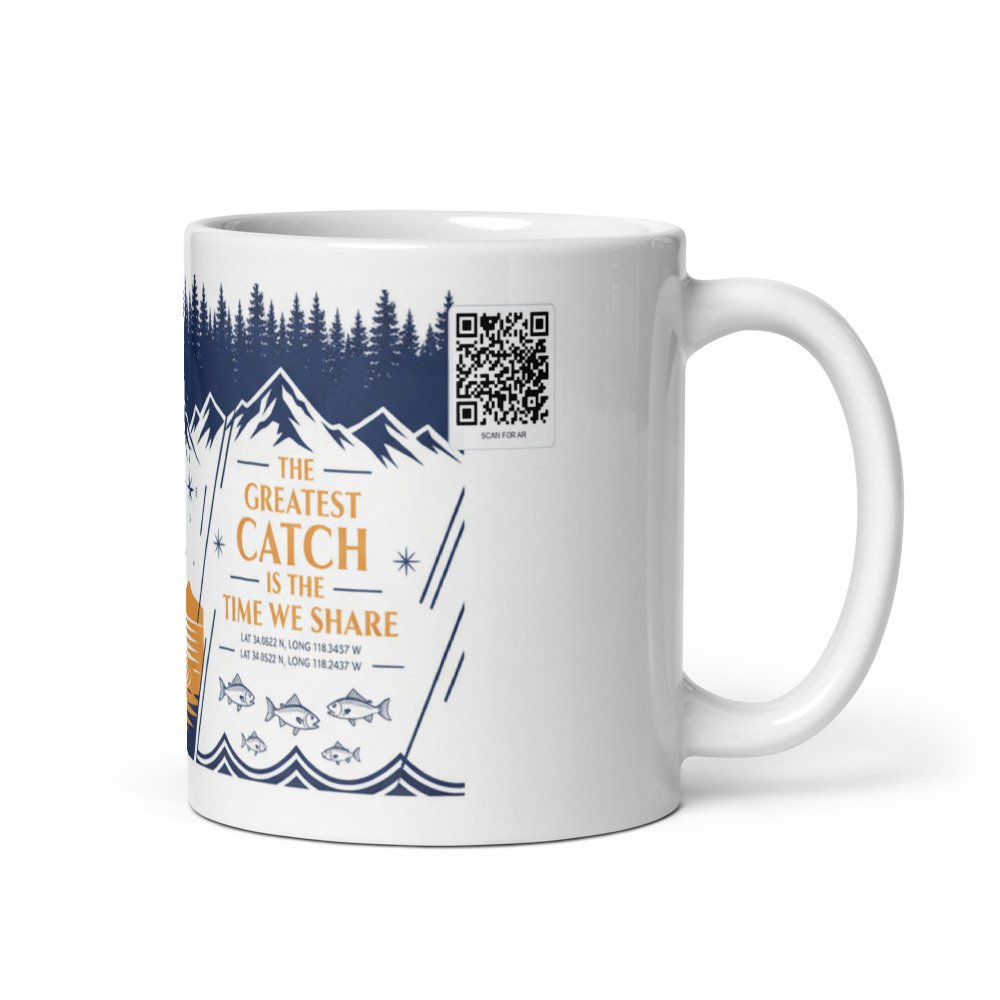 Father's Day Fishing Interactive AR Coffee Mug - Image 2